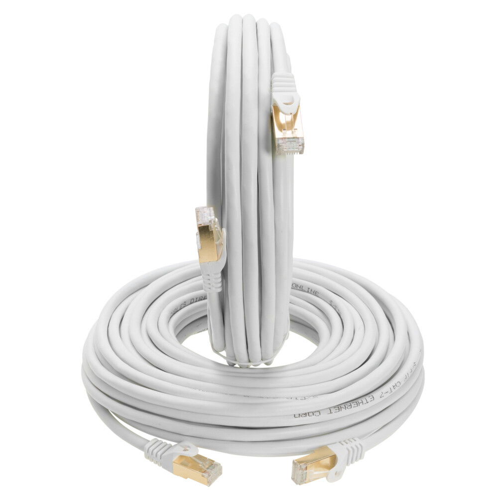 Cat7 Ethernet Network Cable High Speed Shielded LAN Wire Patch Cord RJ45 – LOT