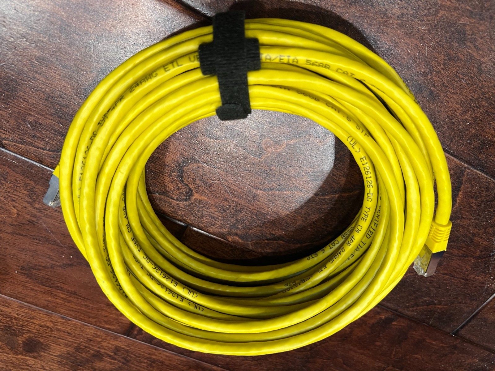 Cables 50 ft [ cat 6 ] STP 2 pack yellow & red new condition