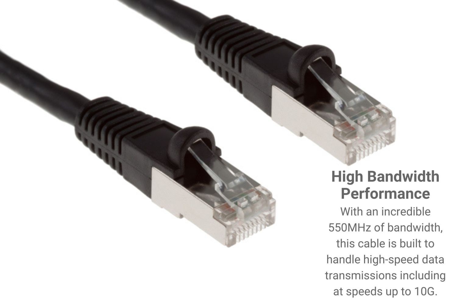 CAT6 Shielded Ethernet Patch Cable, Snagless, 1 Foot, B – Lifetime Warranty