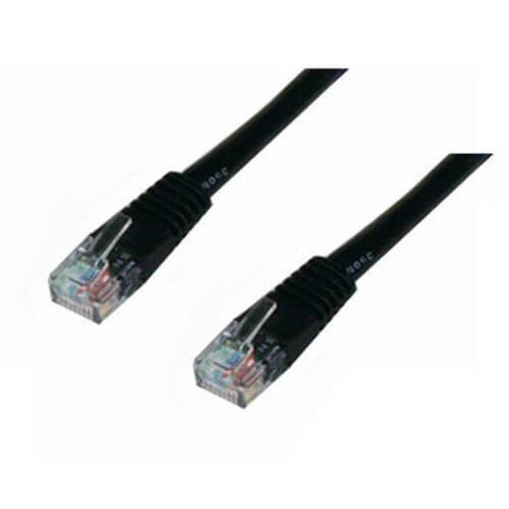 Category 5e Crossover Cable Black Gold Plated Connectors Clear Transmission
