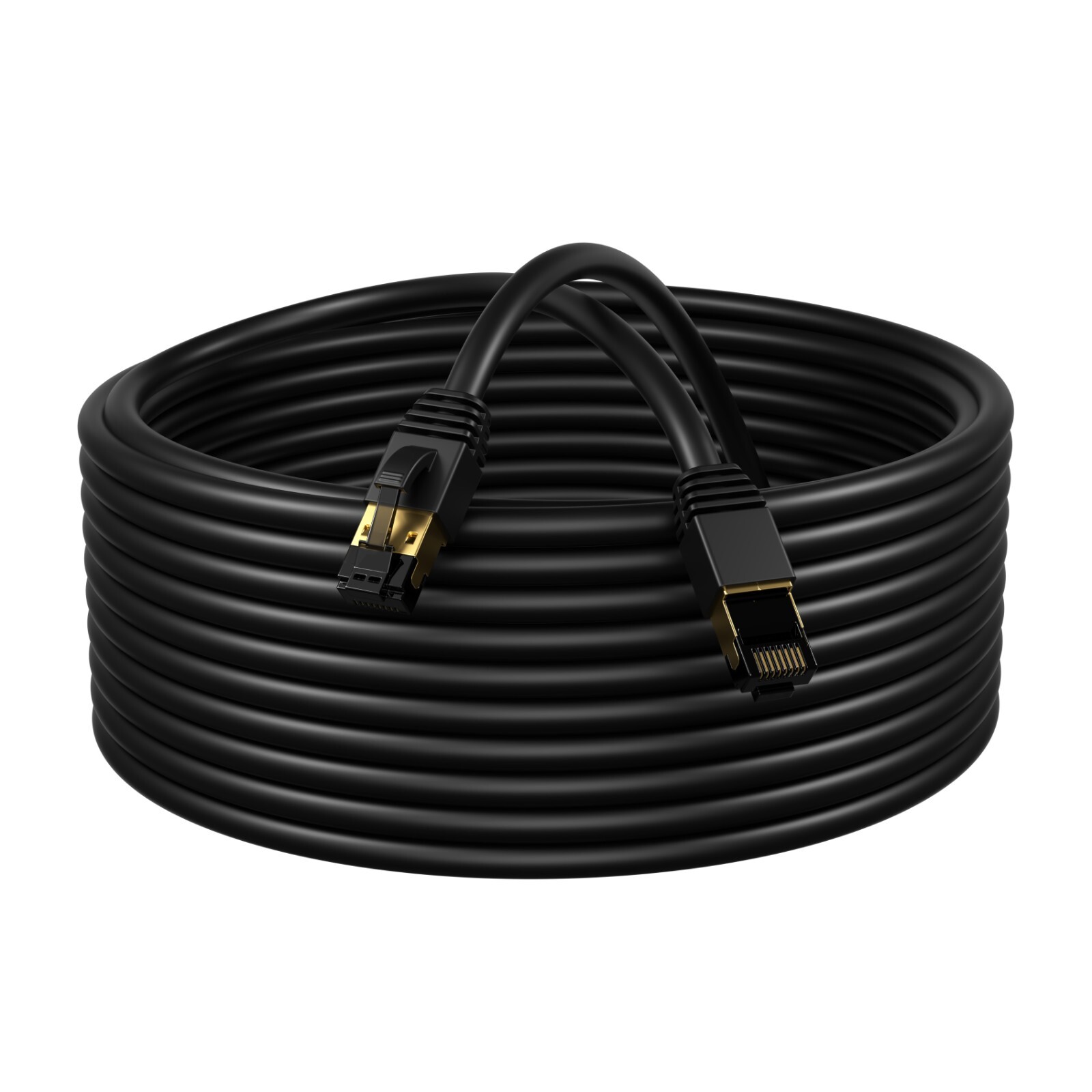 Cat 8 Ethernet Cable Black RJ45 Network UTP Lan Cable Patch Cord S/FTP 26AWG Lot