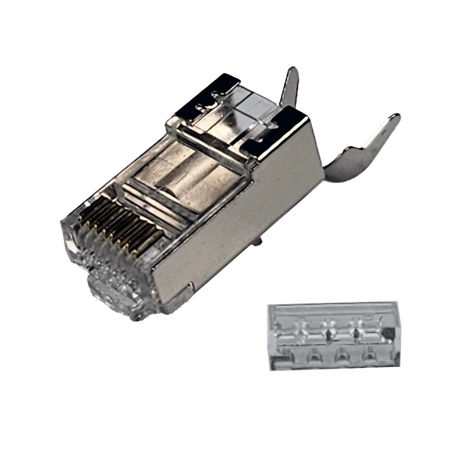 Logico CAT6/CAT6A Extra Large RJ45 8P8C Pass Through Modular Plug Shielded Conne
