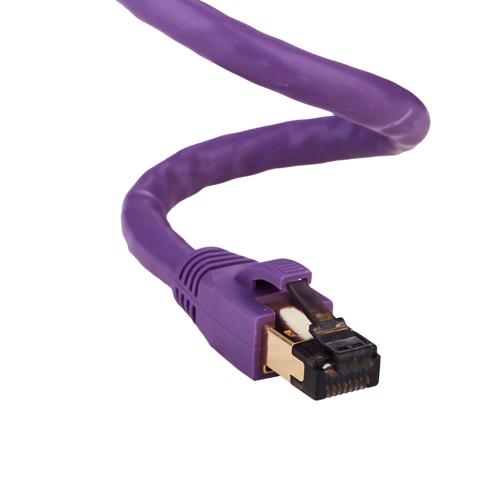 Cat8 SFTP Super Speed Ethernet Patch Cord 40Gbps Wire 0.5FT-75 FT Purple LOT