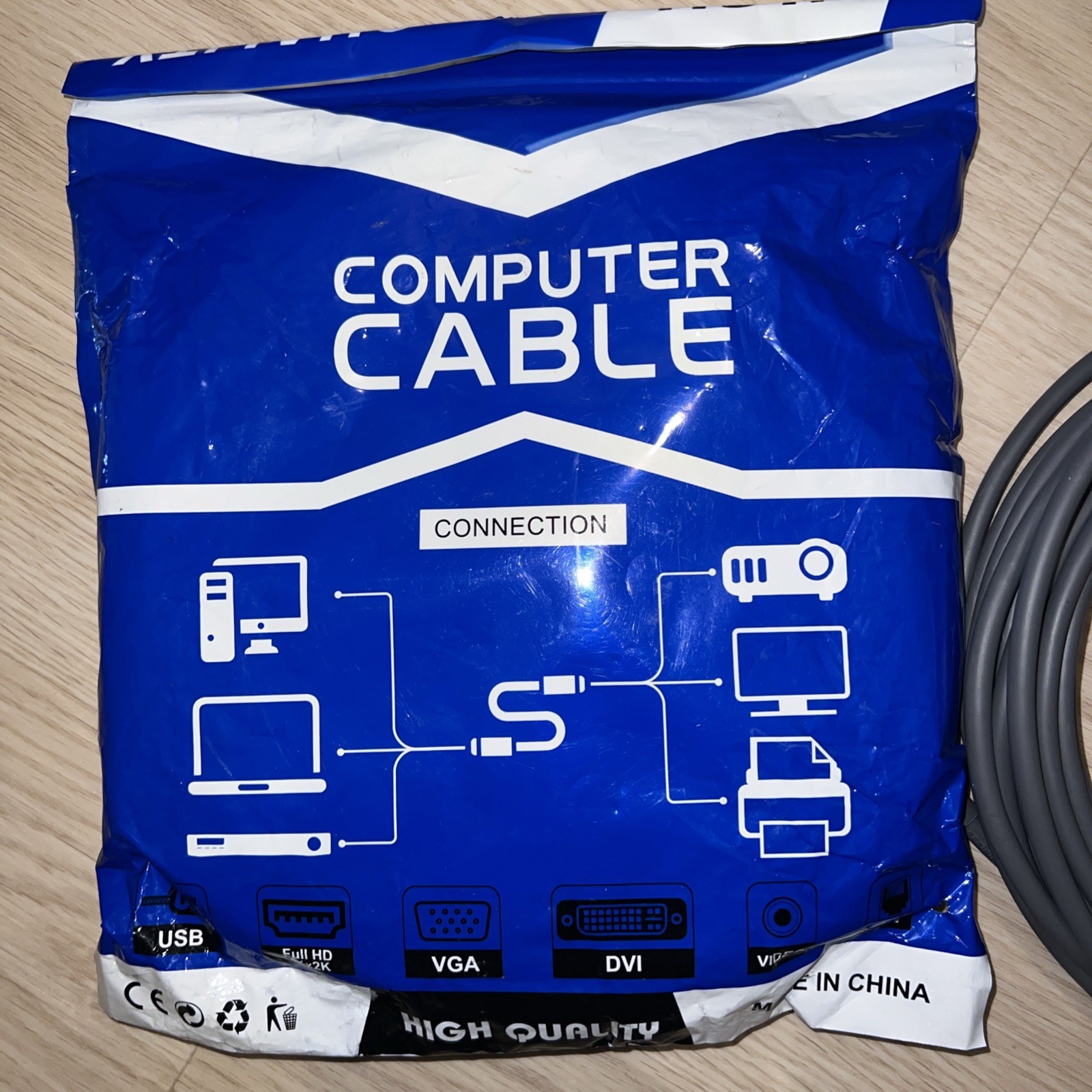 Ulreon 2 pack High Quality Computer Cable Satellite Gen 3 30 feet