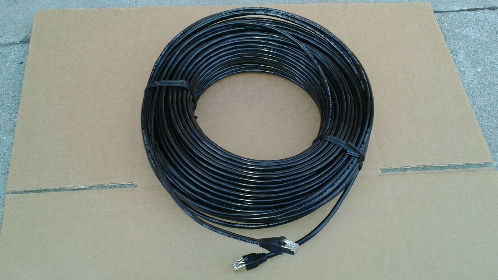 200ft  CAT5e SHIELDED Outdoor Indoor Ethernet Cable UV Direct bury RJ45 Cable