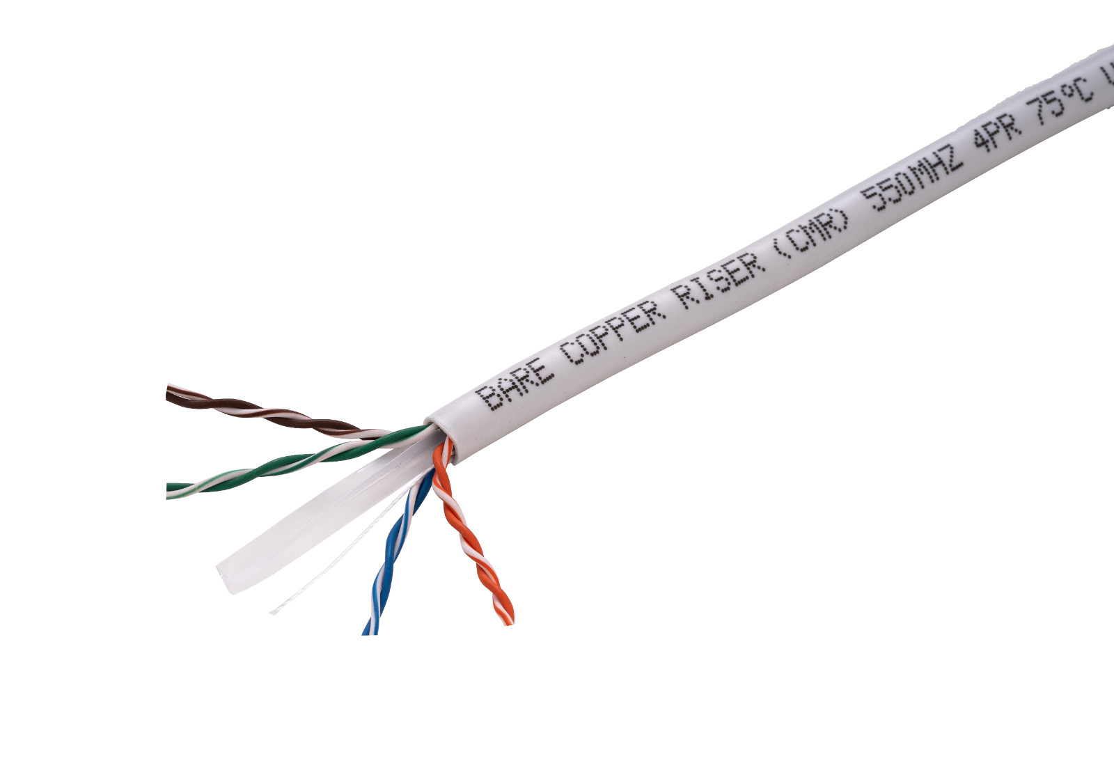 CAT6 500FT/1000FT Riser Ethernet Cable CMR 23AWG UTP Solid Bare Copper Wire LOT