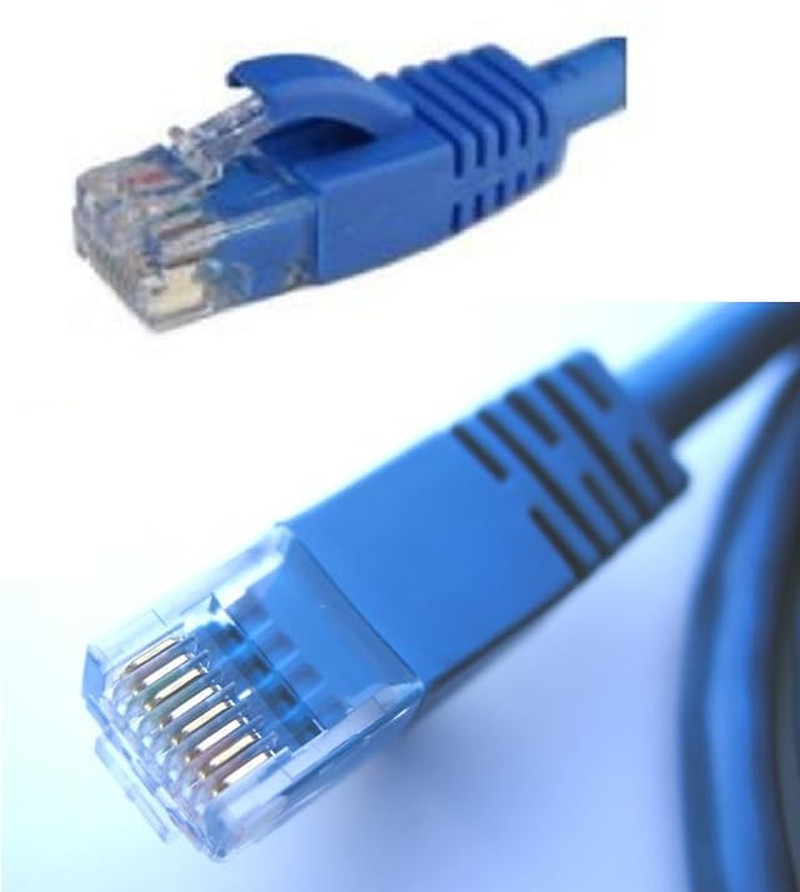 New 300Ft Blue RJ45 CAT6 Ethernet LAN Network Internet Computer Solid W