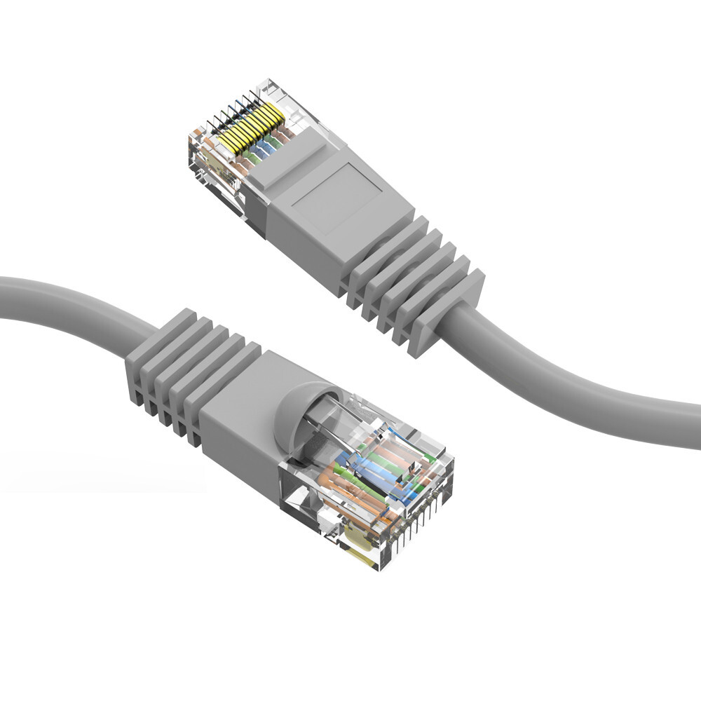 10 Pack 6 INCH Cat6 Gigabit Ethernet Patch Cord 9 Colors 24AWG Pure Copper Cable