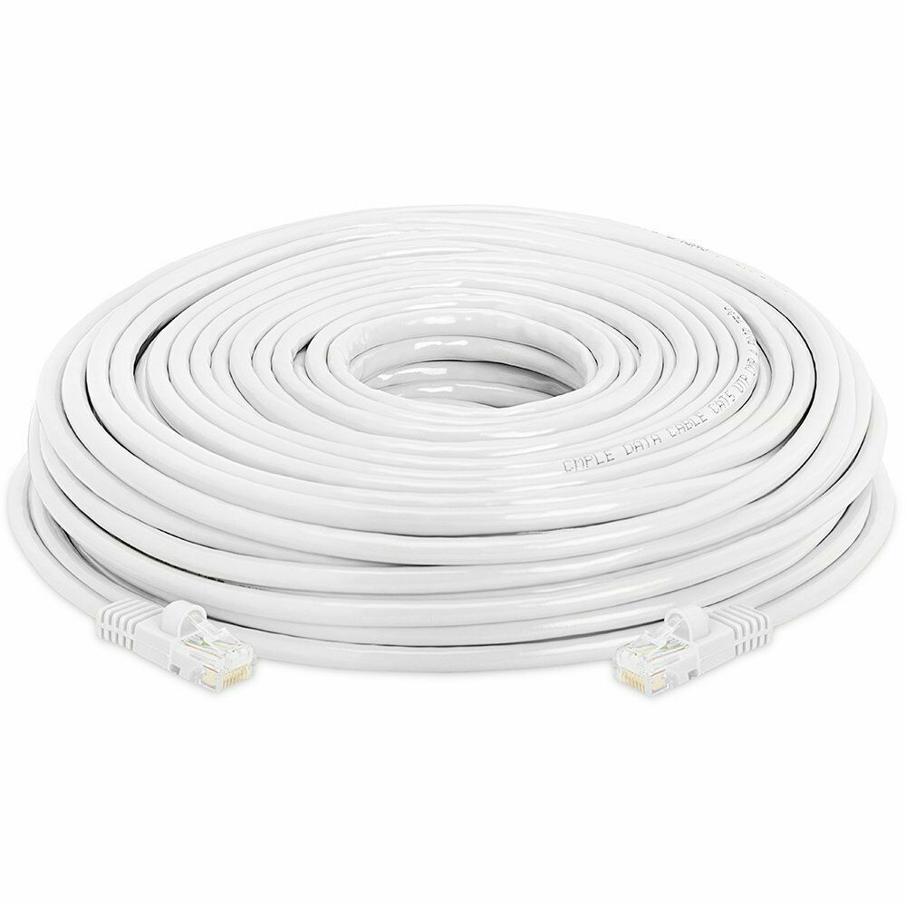 RJ45 Cat5e CAT5 Ethernet LAN Network Cable for PC PS XBox Internet Router White