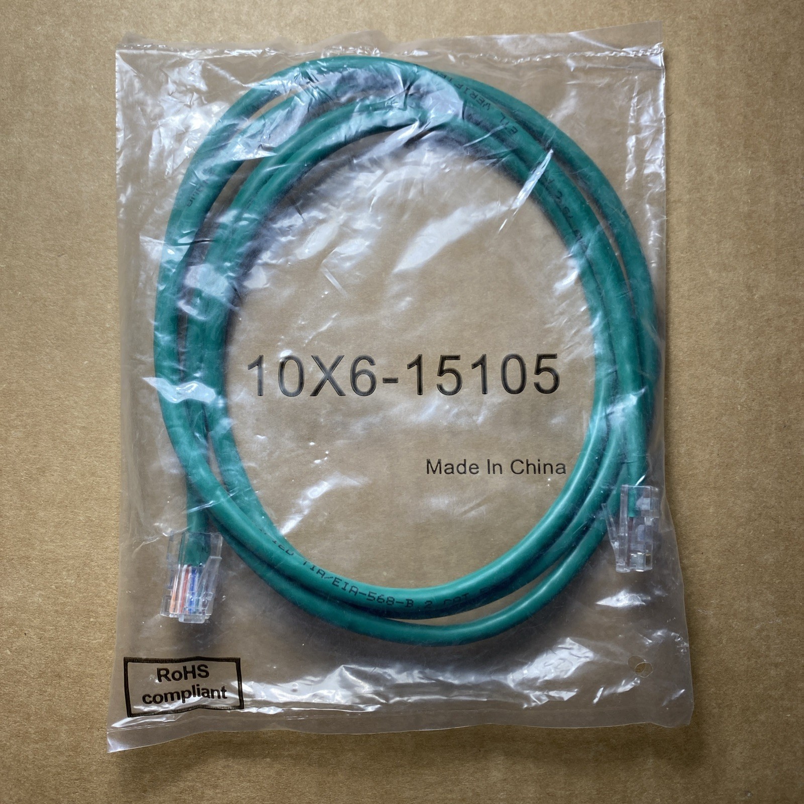 ETL verified tia/eia-568-b.2 cat.5e patch cable utp. 5ft, 5 pack