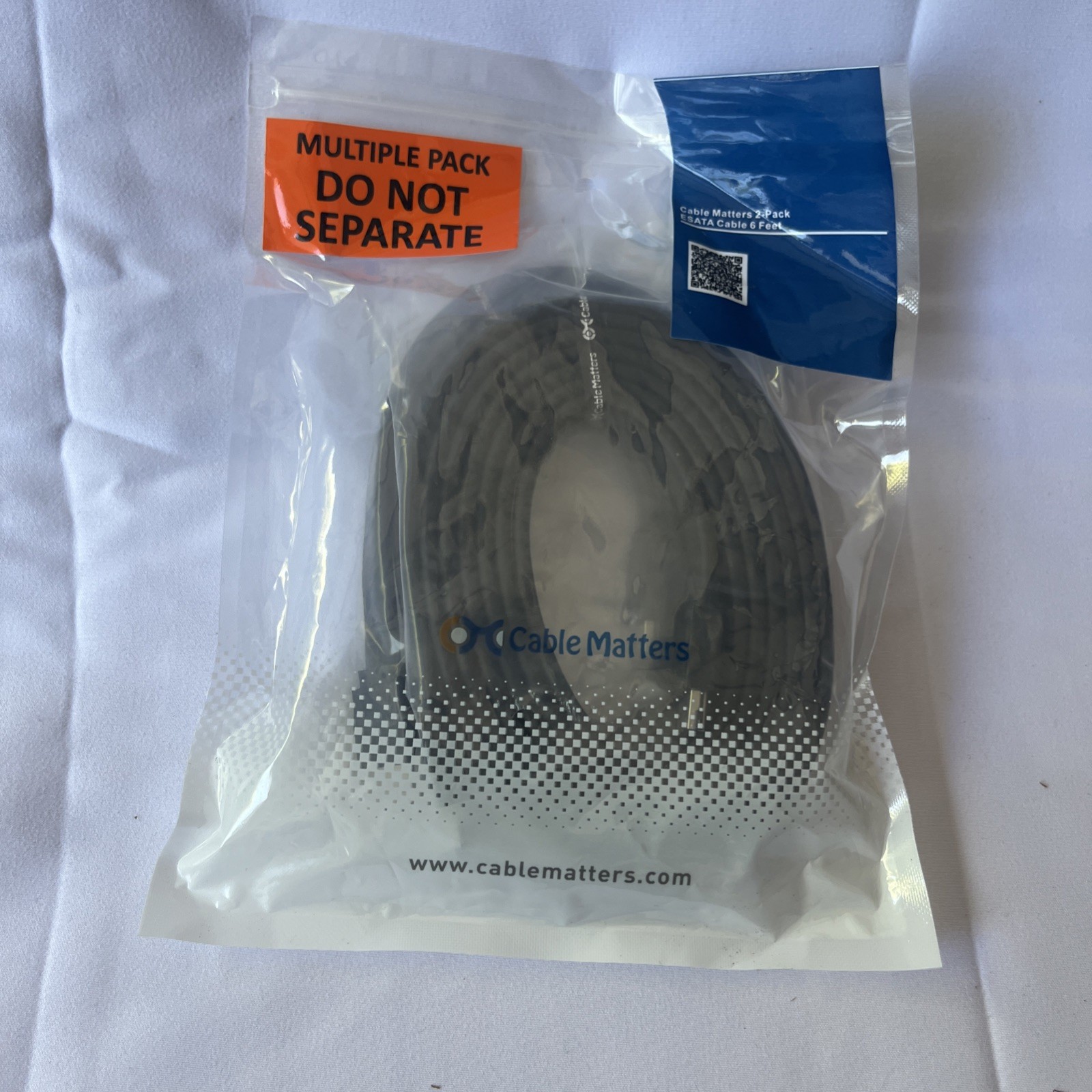 Cable Matters 2-Pack 6 Gbps Shielded eSATA Cable 6 Feet new 104013-6×2 china