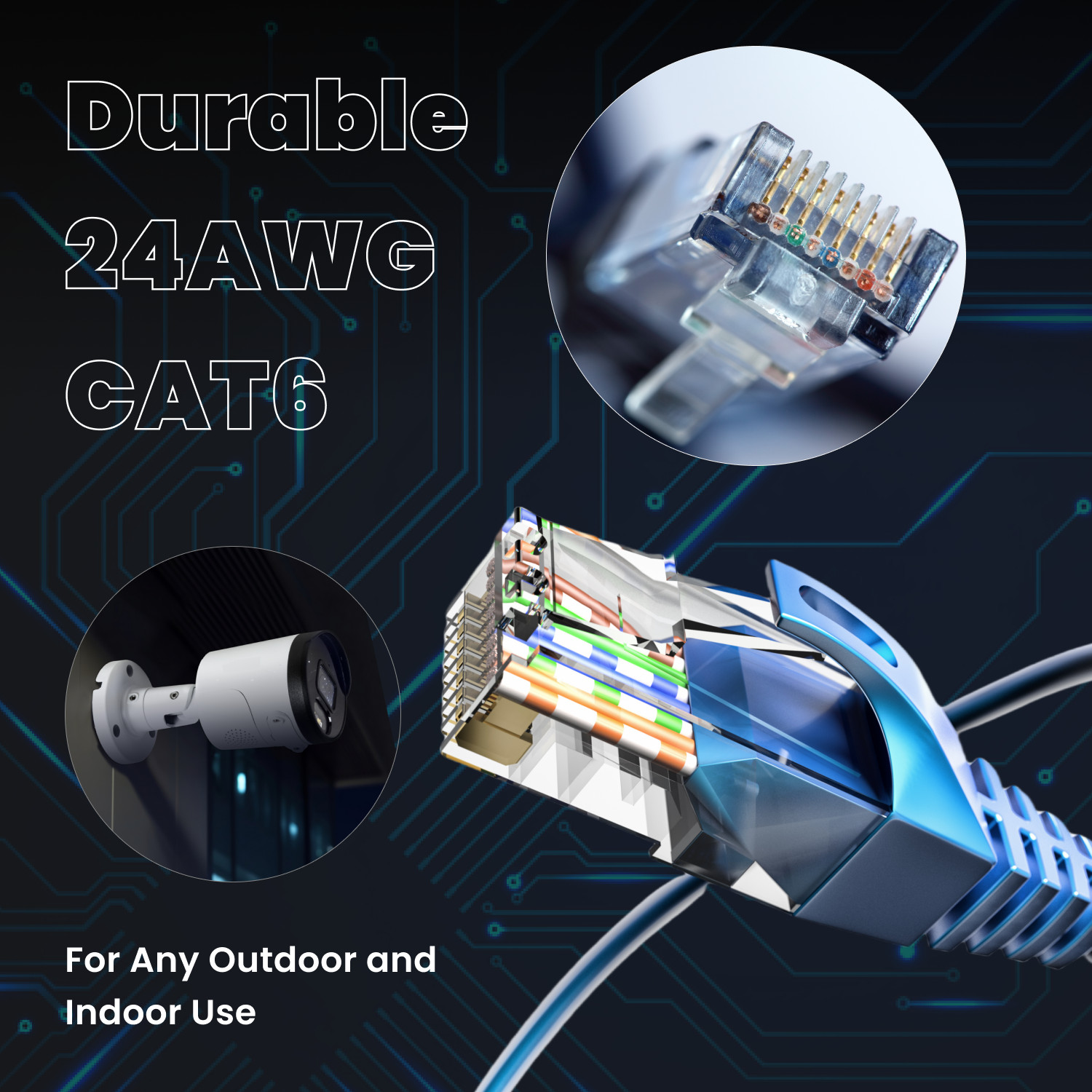 Cat6 1ft 3ft 5ft 10ft 25ft 100ft Network LAN PC Gaming RJ45 Ethernet Patch Cable
