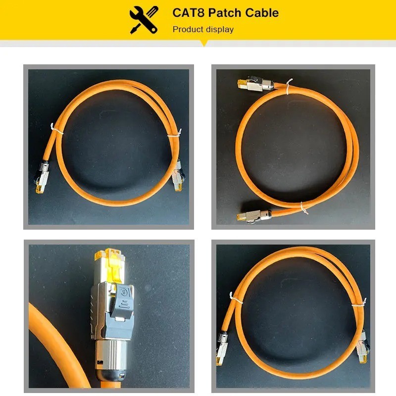 ZoeRax Cat8 Ethernet Patch Cable S/FTP 22AWG 0.3m 0.5m 1m 2m 3m 5m