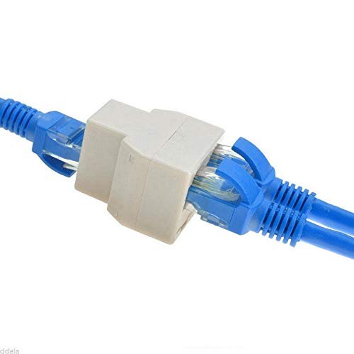 4 Pack RJ45 Splitter Connector Adapter 1 to 2 Female Port Plug 3 Way CAT 5 6