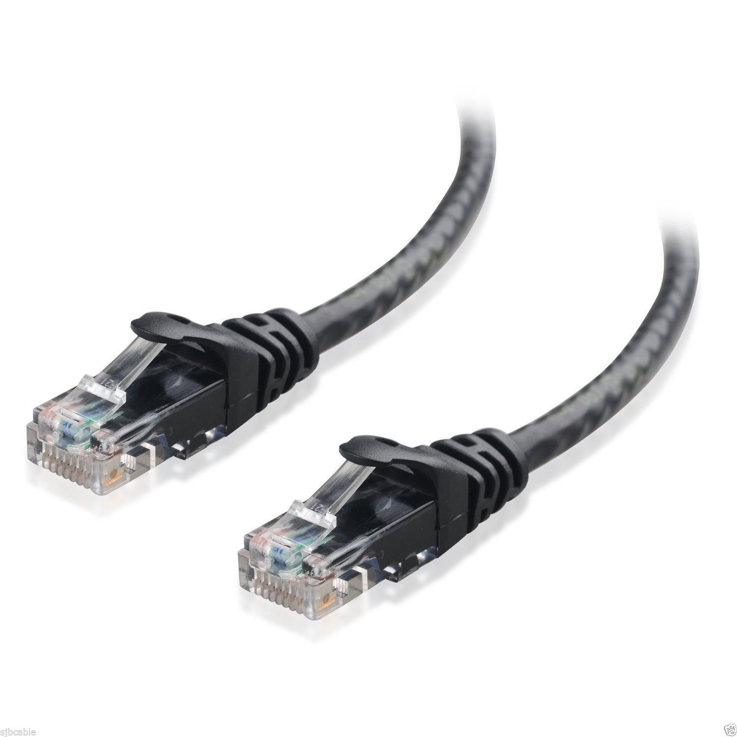 Cat 6 CAT6 Patch Cord Cable 500mhz Ethernet Internet Network LAN RJ45 UTP BLACK