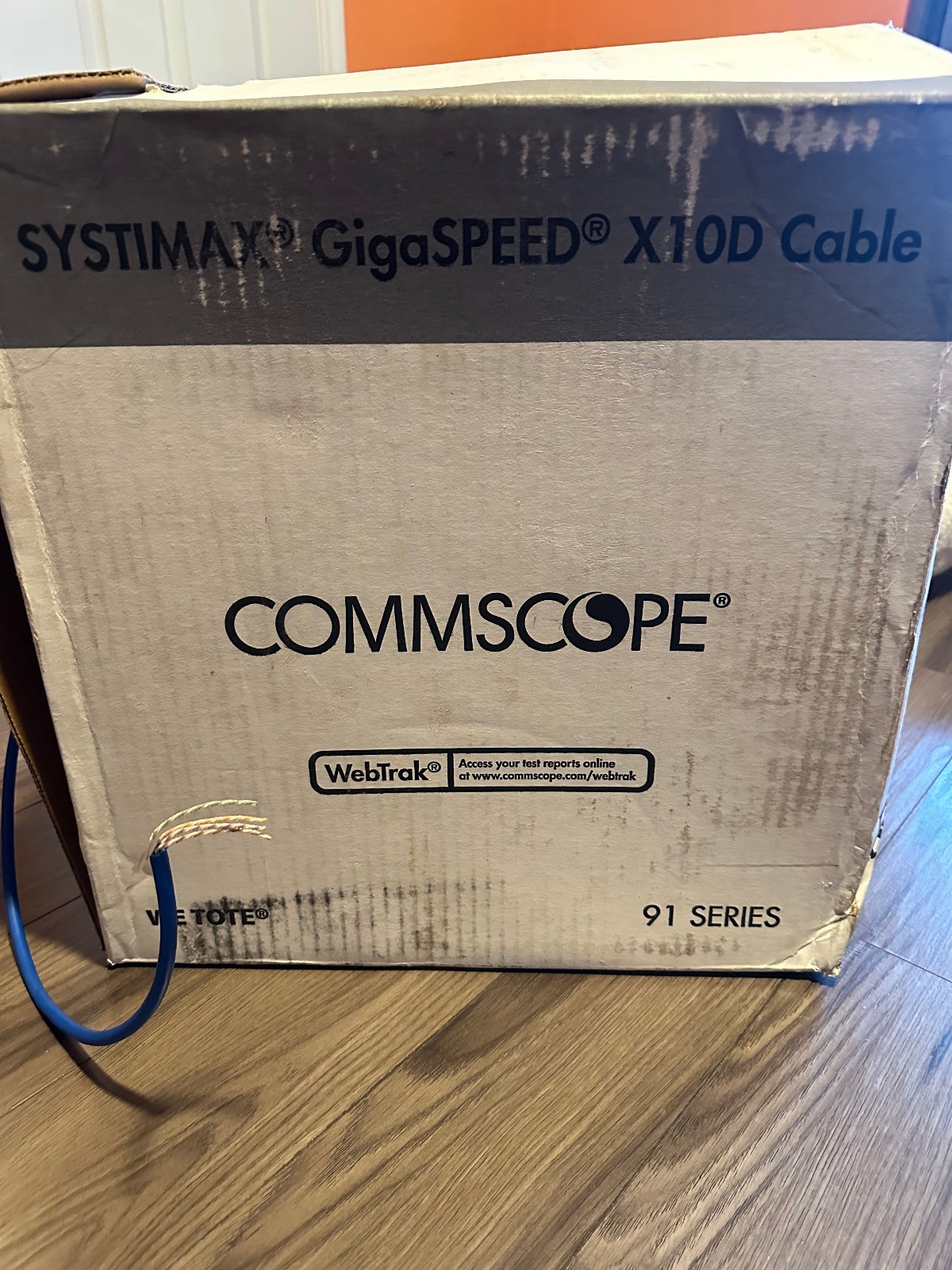 Commscope Systimax GigaSPEED X10D Cat6A U/UTP Plenum Network Cable blue /100ft
