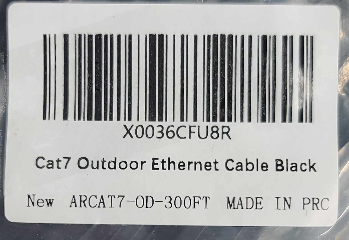 Cat 6E Cat 7 Outdoor Ethernet Cable 300 Ft, 10Gbps Heavy-Duty Shielded Internet