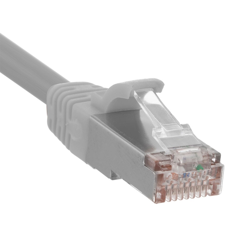 Ethernet Patch Cable CAT6, F/UTP, 26AWG, 0.5 Ft , 5 pack, Gray