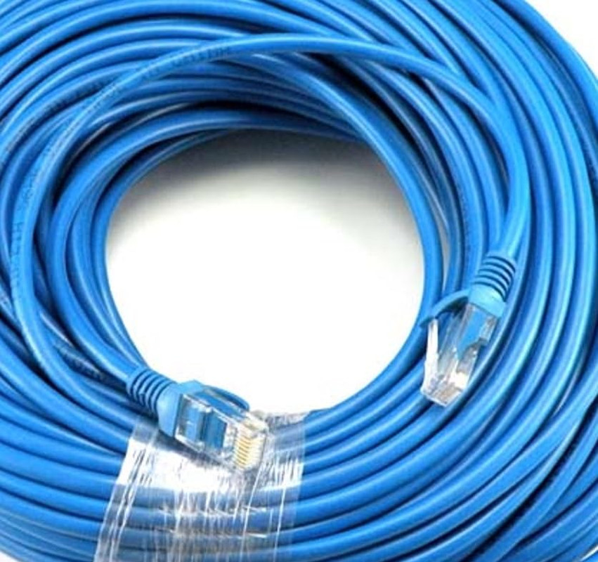 New 300Ft Blue RJ45 CAT6 Ethernet LAN Network Internet Computer Solid W