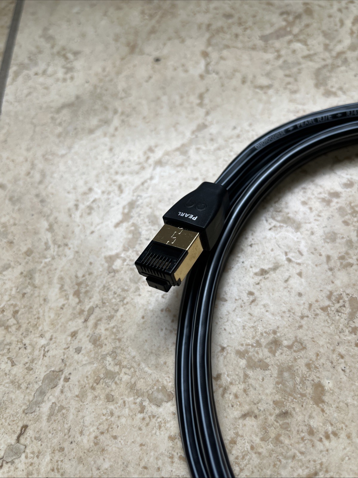 AudioQuest 1.5 m RJ/E Pearl 1.5 m Cat7 Black Network Cable Super Clean!