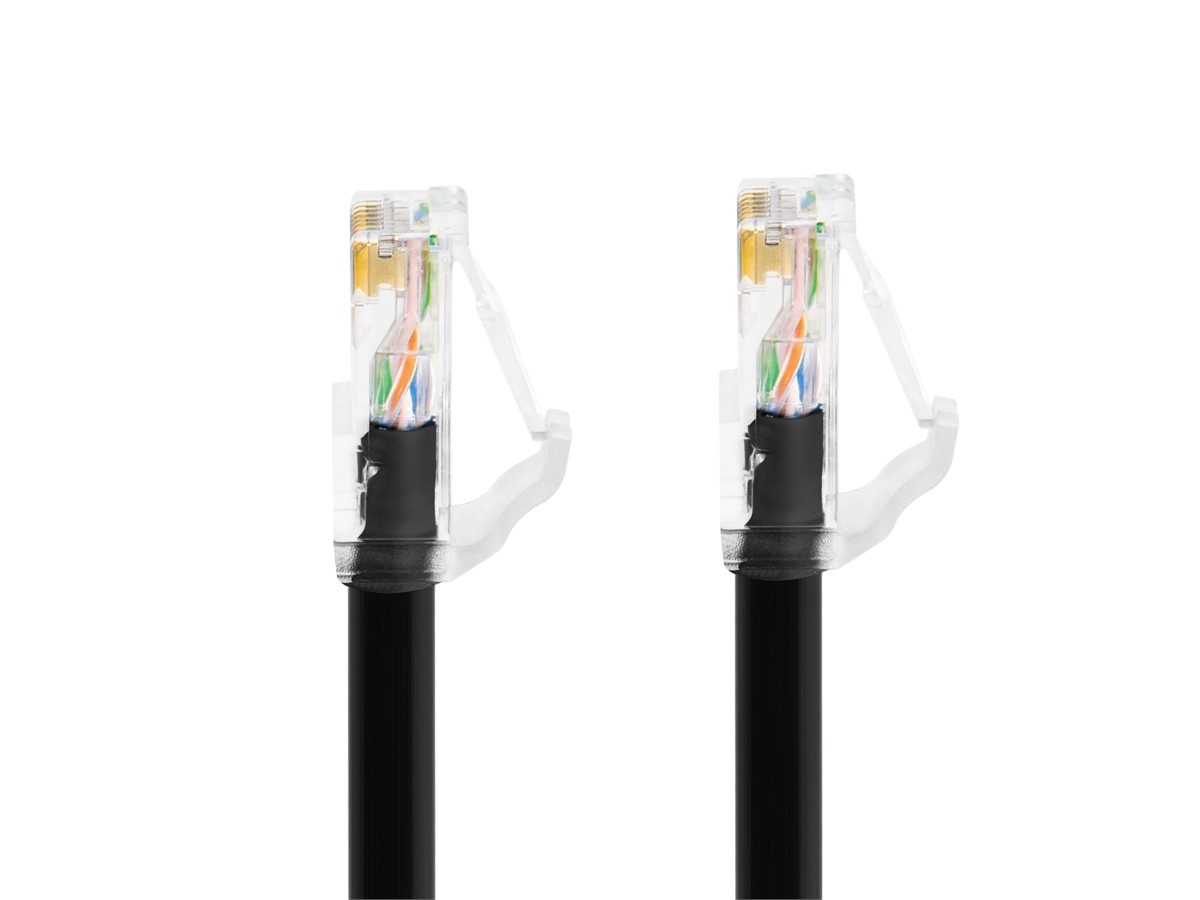 Monoprice Cat6A Component Level Patch Cable 10 Feet Black UTP 24AWG 500MHz RJ45