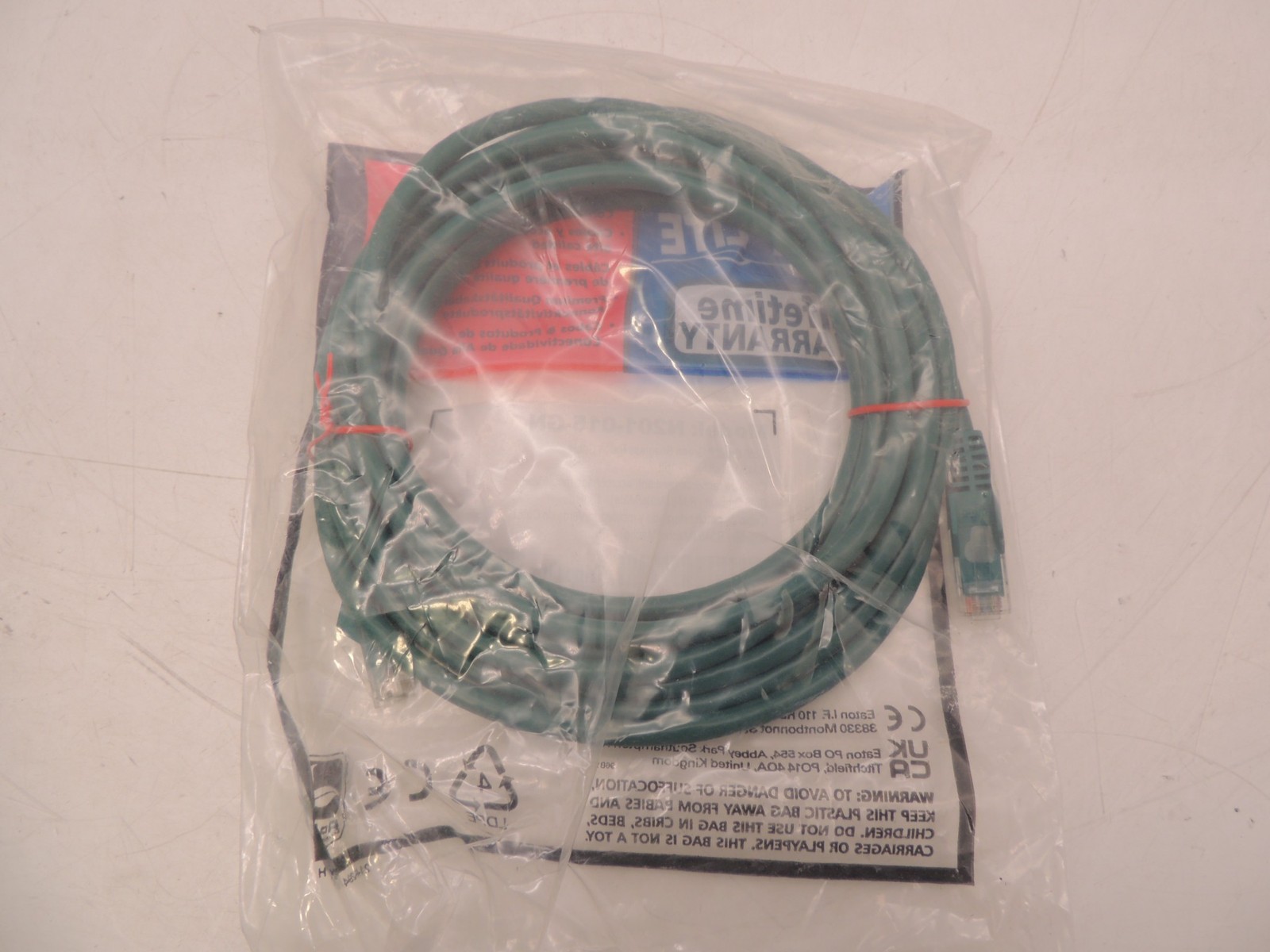 lot of 7 New Tripp-Lite 15ft CAT6 N201-015-GN Gigabit RJ45 Snagless Patch Cable