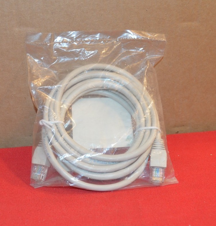 NWT Ethernet Cat 5e Patch Cable #C5-507G-HL ROHS ~7′ 4×24 AWG RJ-45 Grey