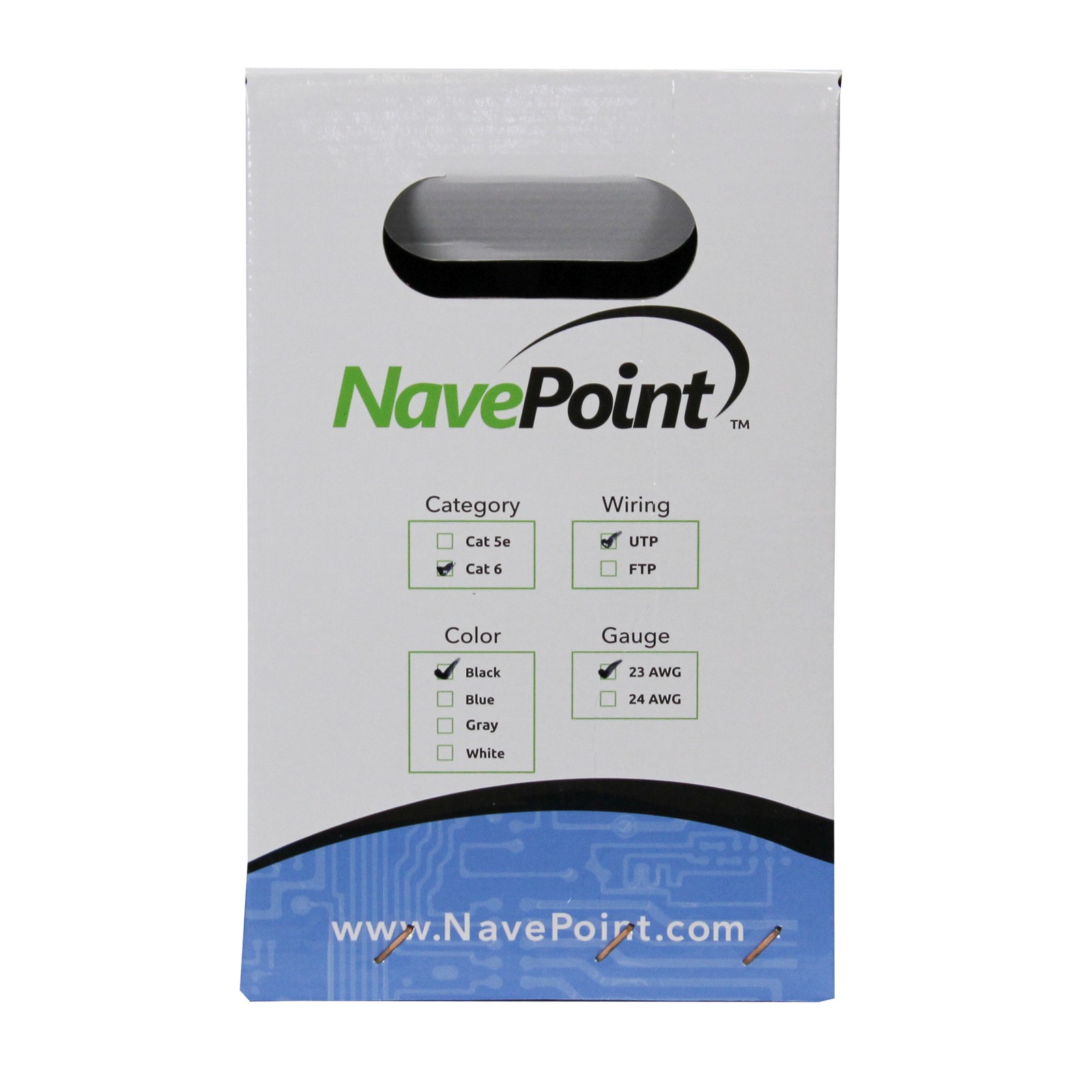 CAT6 250FT UTP Cable Solid 23AWG Black Ethernet LAN Bulk Wire CAT6 RJ45 10-pack