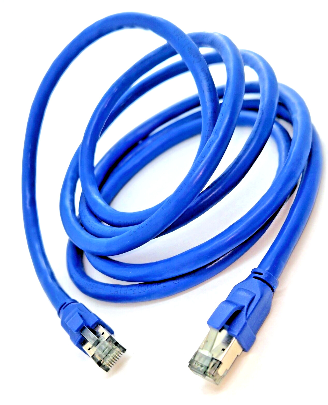 15Ft – 50Ft CAT8 Shielded Ethernet Cable Super Speed 40Gbps 2000Mhz Blue Color