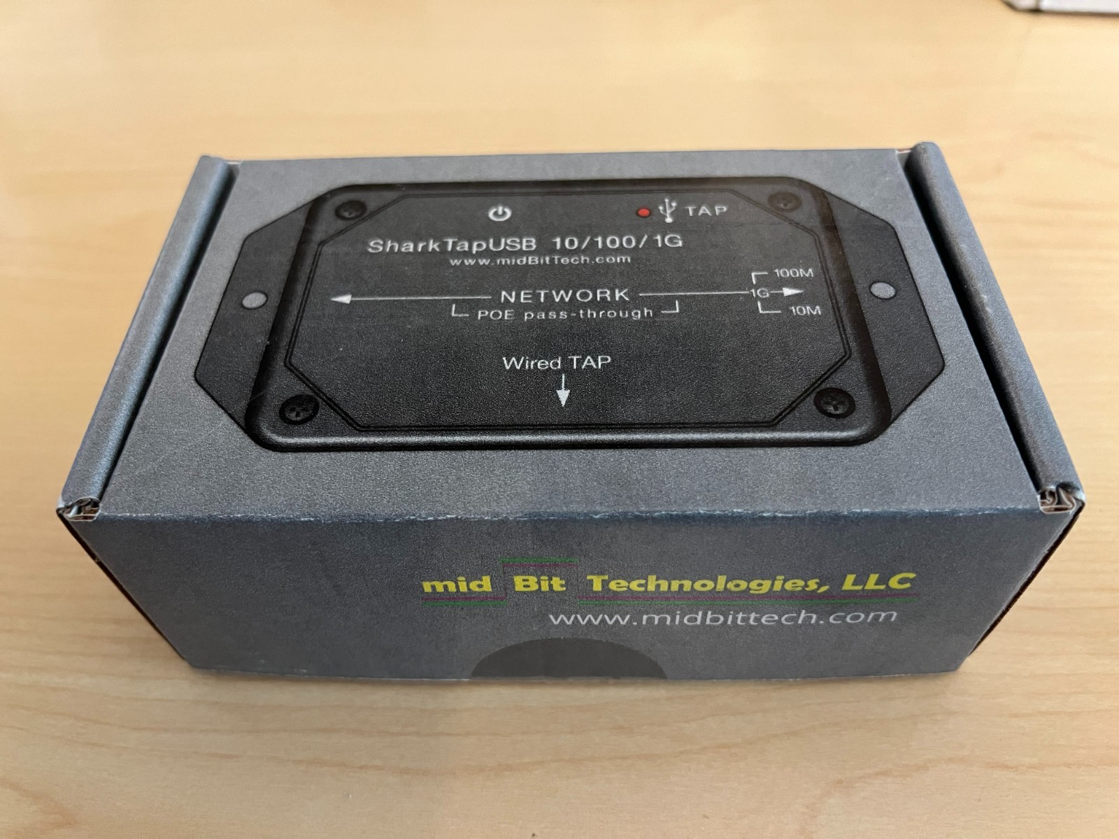 SharkTapUSB Ethernet Sniffer With Box And Manual