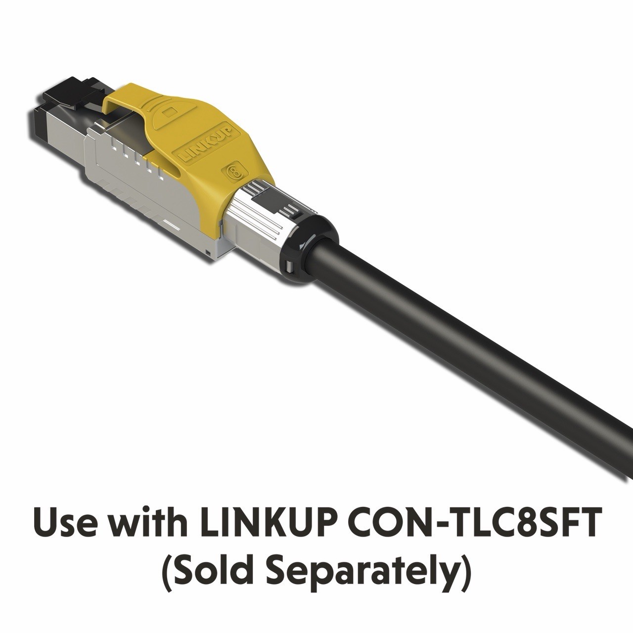 LINKUP Cat8 S/FTP Bulk Cable 22AWG Solid Copper 2000MHz 40Gbps Black – 50 meter