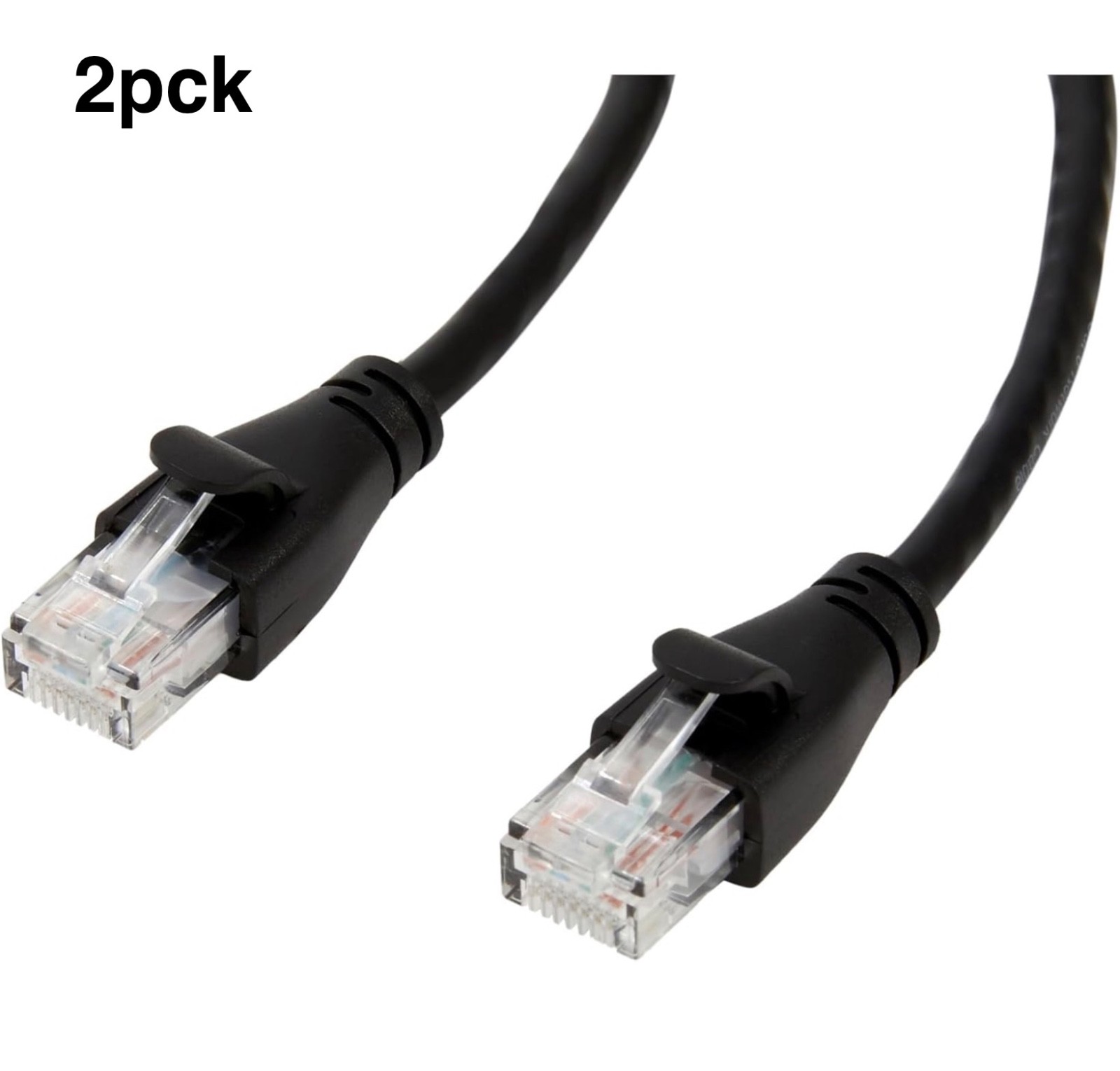 2 pc Amazon Basics RJ45 Cat-6 Ethernet Patch Internet Cable/1Gbps Transfer Speed