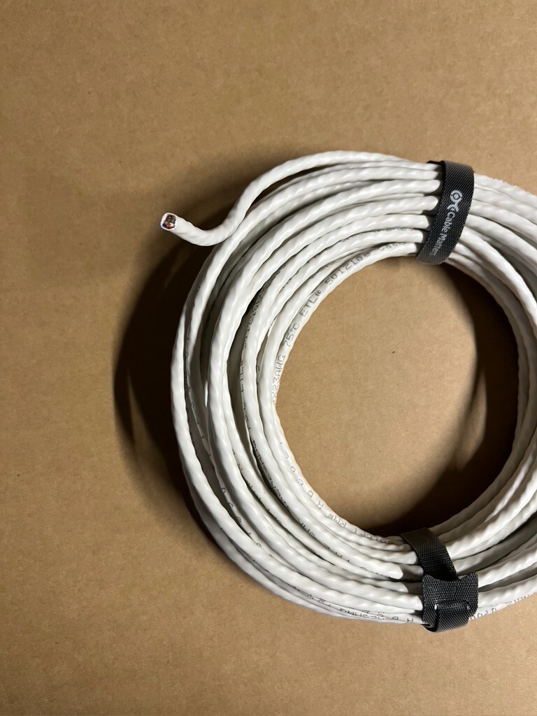 Network Cable Cat6 Ethernet 23 AWG, CMR, Insulated Solid Bare Copper Wire 100ft