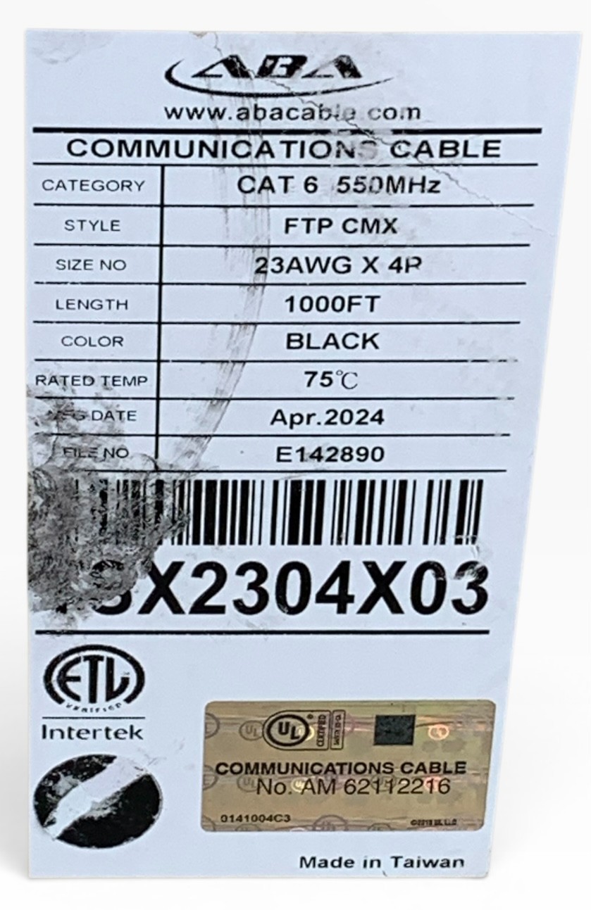 Paige 23 4pr SOL OAS OSP CAT 6 Outdoor/Direct-Burial Cable 1000 ft.