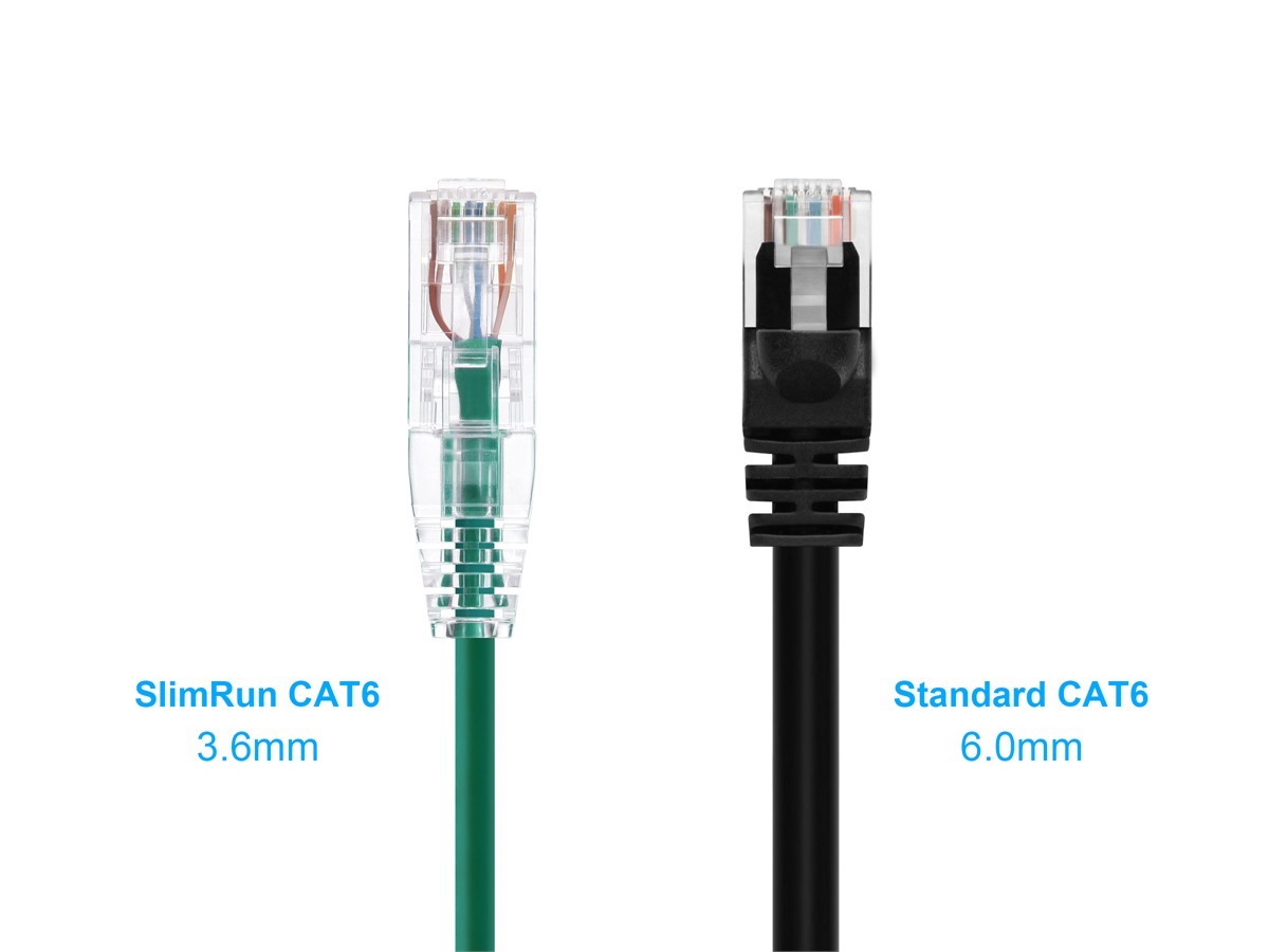 Monoprice Cat6 Ethernet Patch Cable – 20 feet – Green | Snagless RJ45 Stranded