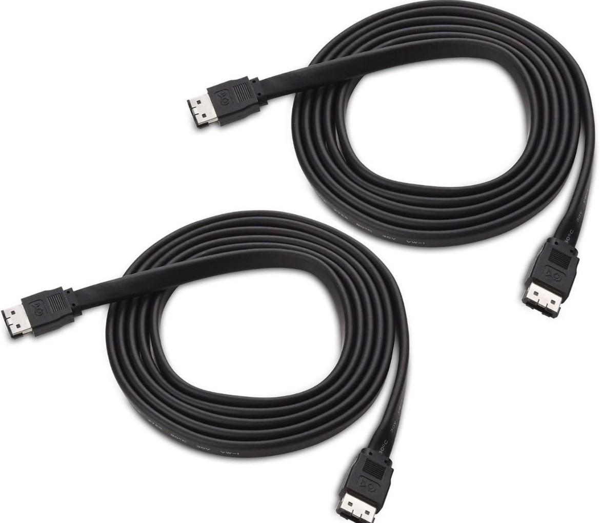 Cable Matters 2-Pack 6 Gbps Shielded eSATA Cable 6 Feet new 104013-6×2 china