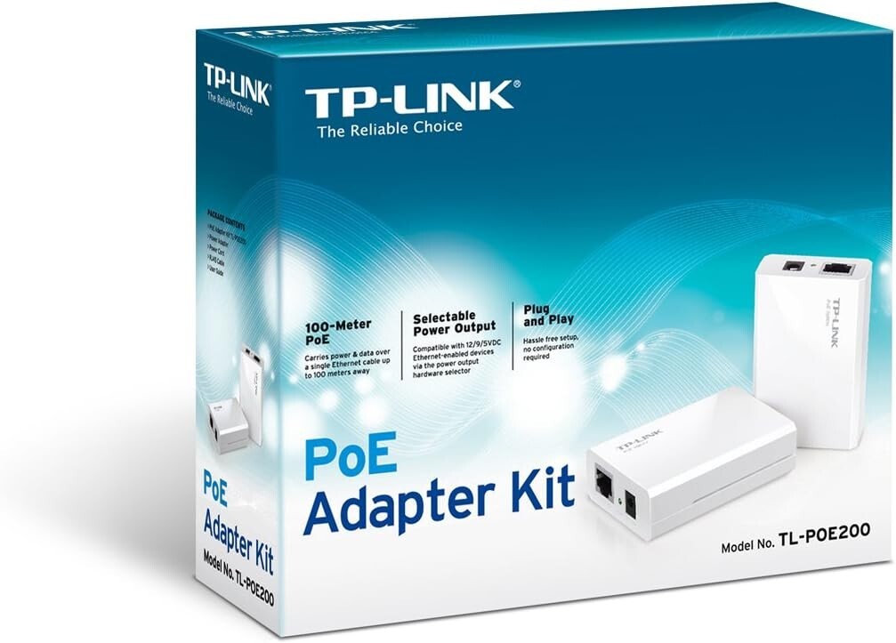 TP-LINK Power over Ethernet Adapter Kit (TL-POE200) – Brand New
