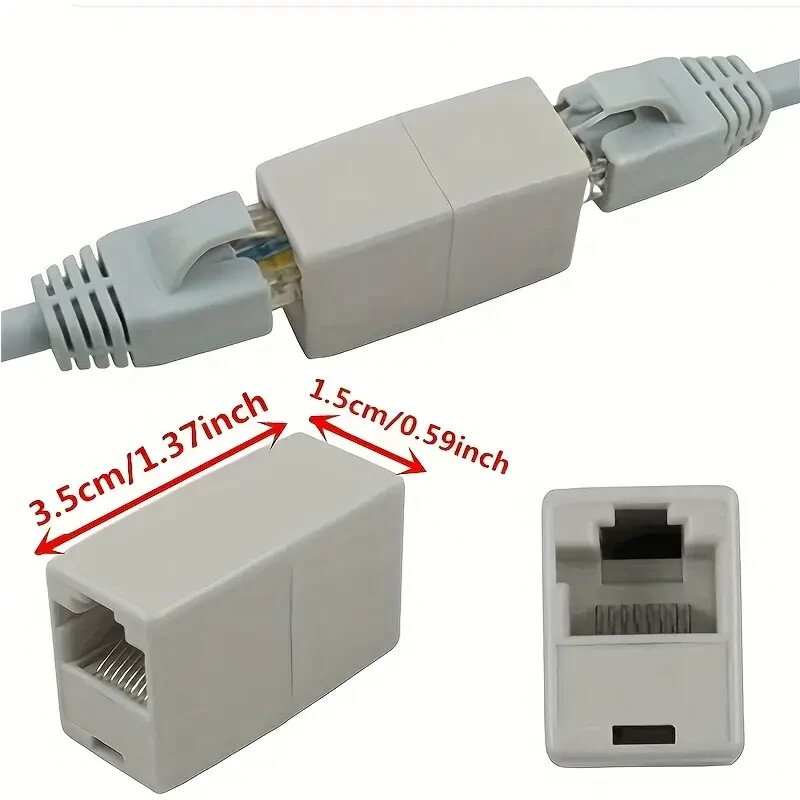 【NEW】RJ45 COUPLER, 3-PACK HIGH-SPEED ETHERNET CABLE EXTENDER CONNECTORS
