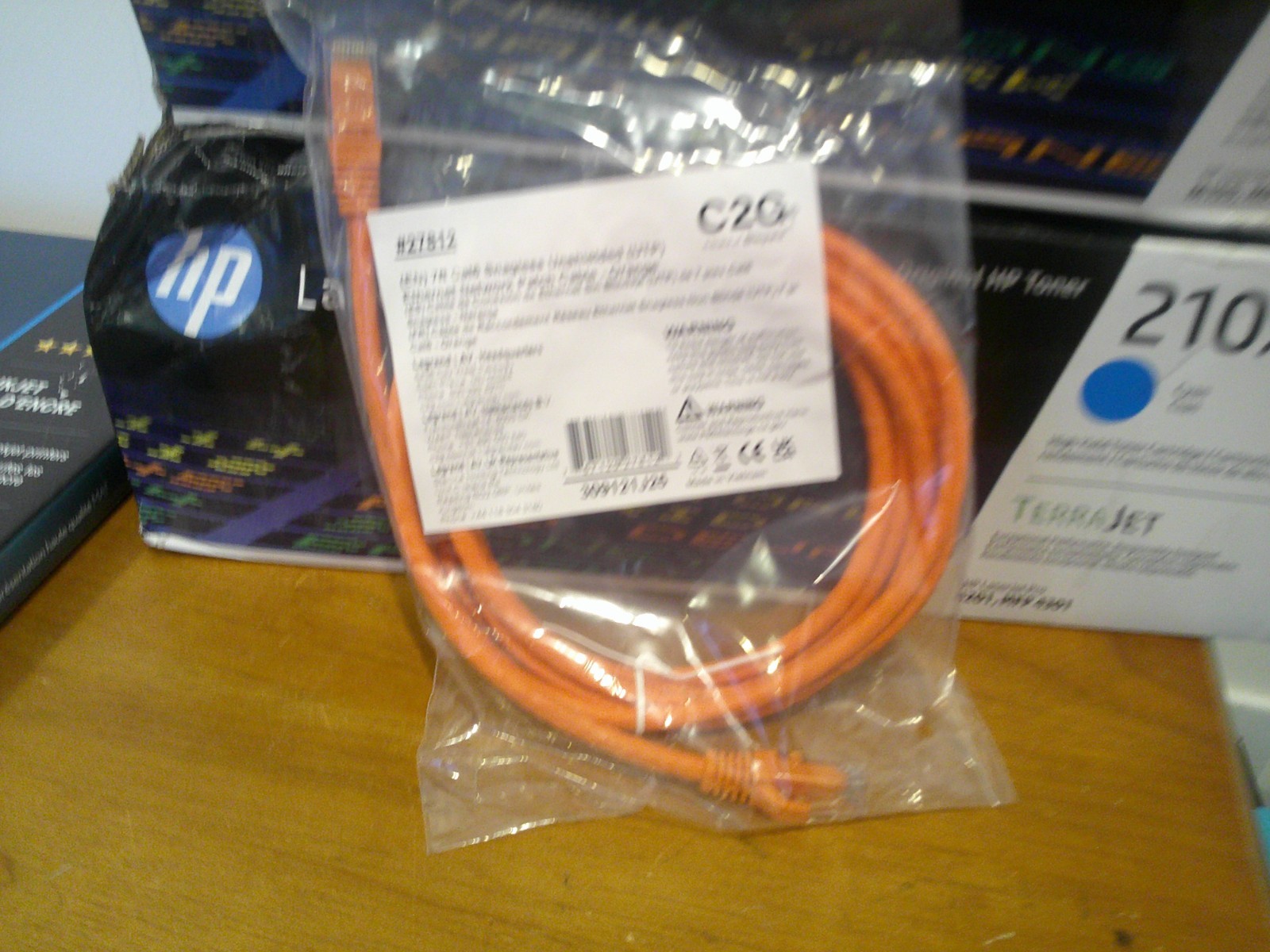 C2G 7 Ft CAT6 Snagless Unshielded UTP Ethernet Network Patch Cable Orange