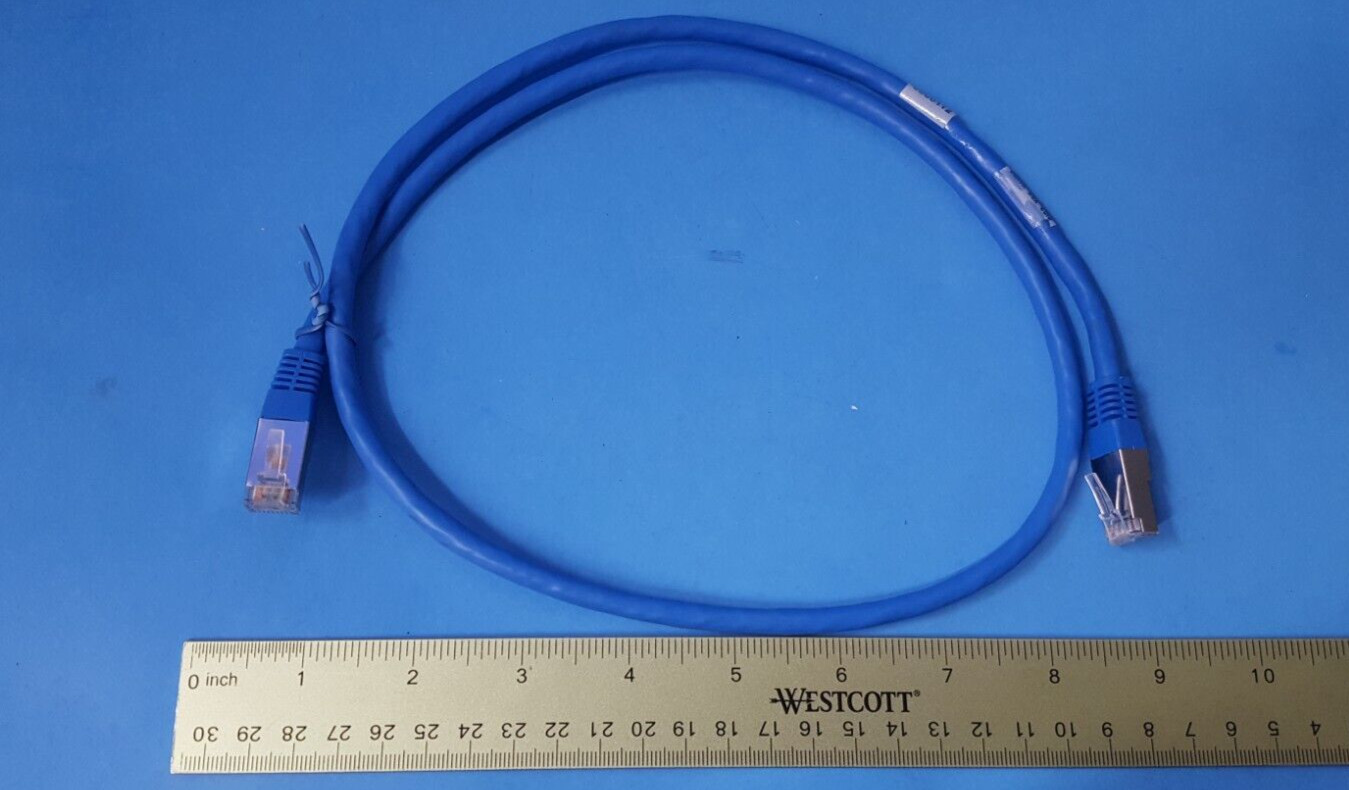 1PC- CAT6 6 PATCH CABLE , MOLDED, PVC-BLUE, EVNSL0272BL-0003, 3FT 0.9M, 26AWG