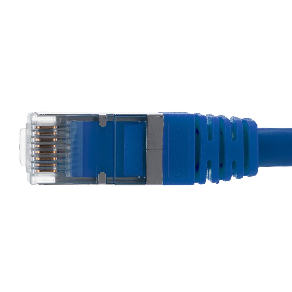 Ethernet Patch Cable CAT6A, S/FTP, 26AWG, 1 Ft, 5 pack, Blue