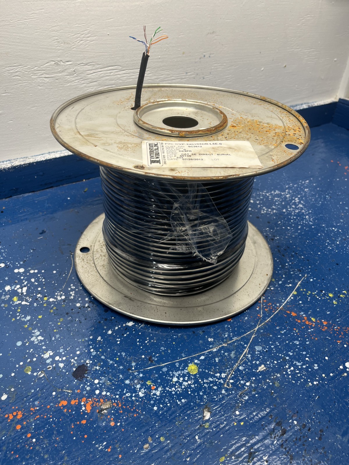 Cat5e 24AWG Solid Direct Burial Outdoor CAT5E Wire 333FT