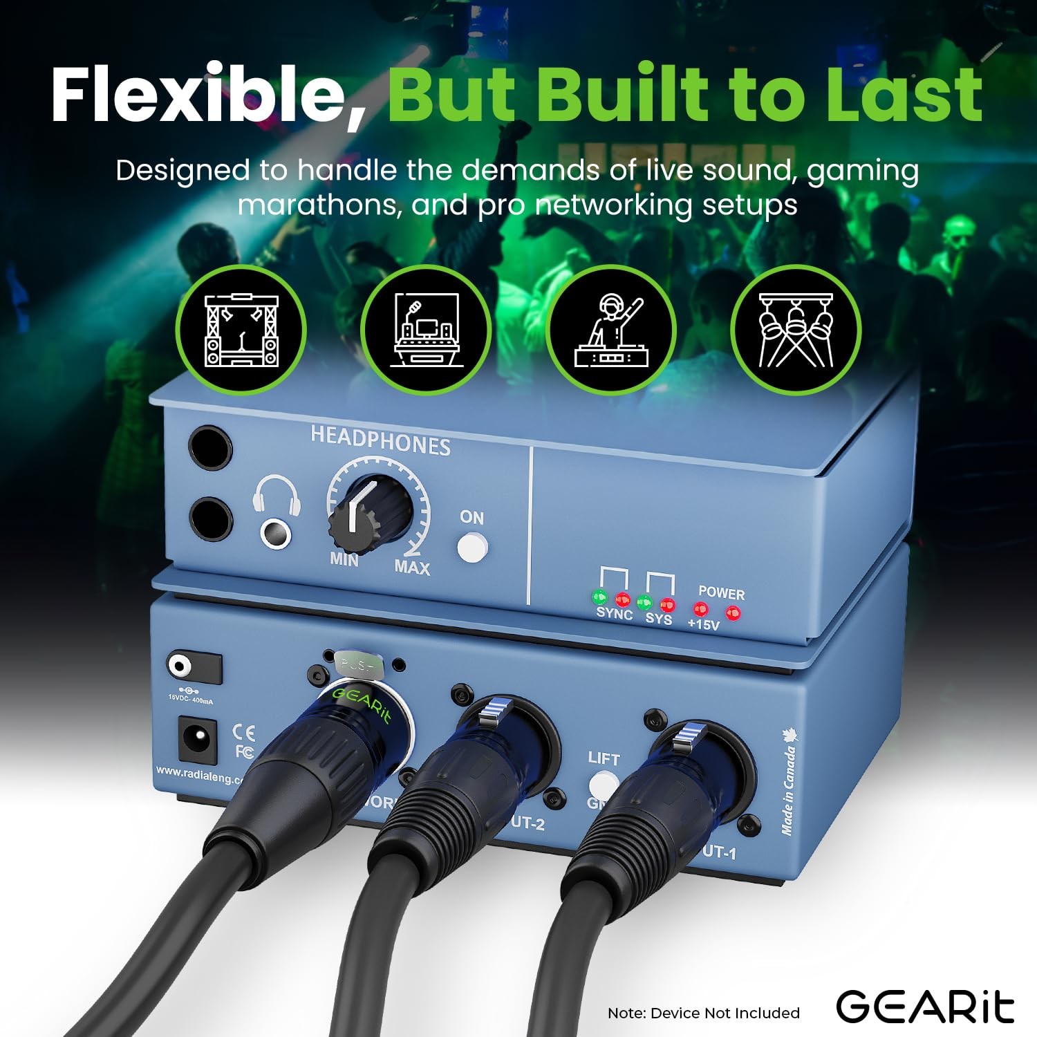 GEARit Shielded CAT6 Ethercon Cable 250 Feet Professional Audio & Lighting RJ45