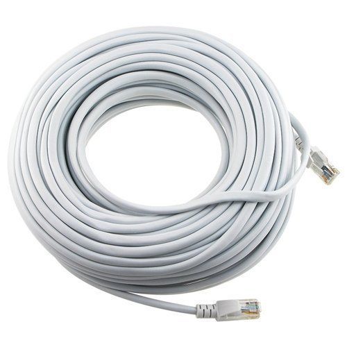 100 FT RJ45 Cat5 Ethernet LAN Network Cable for PC PS Xbox Internet Router White