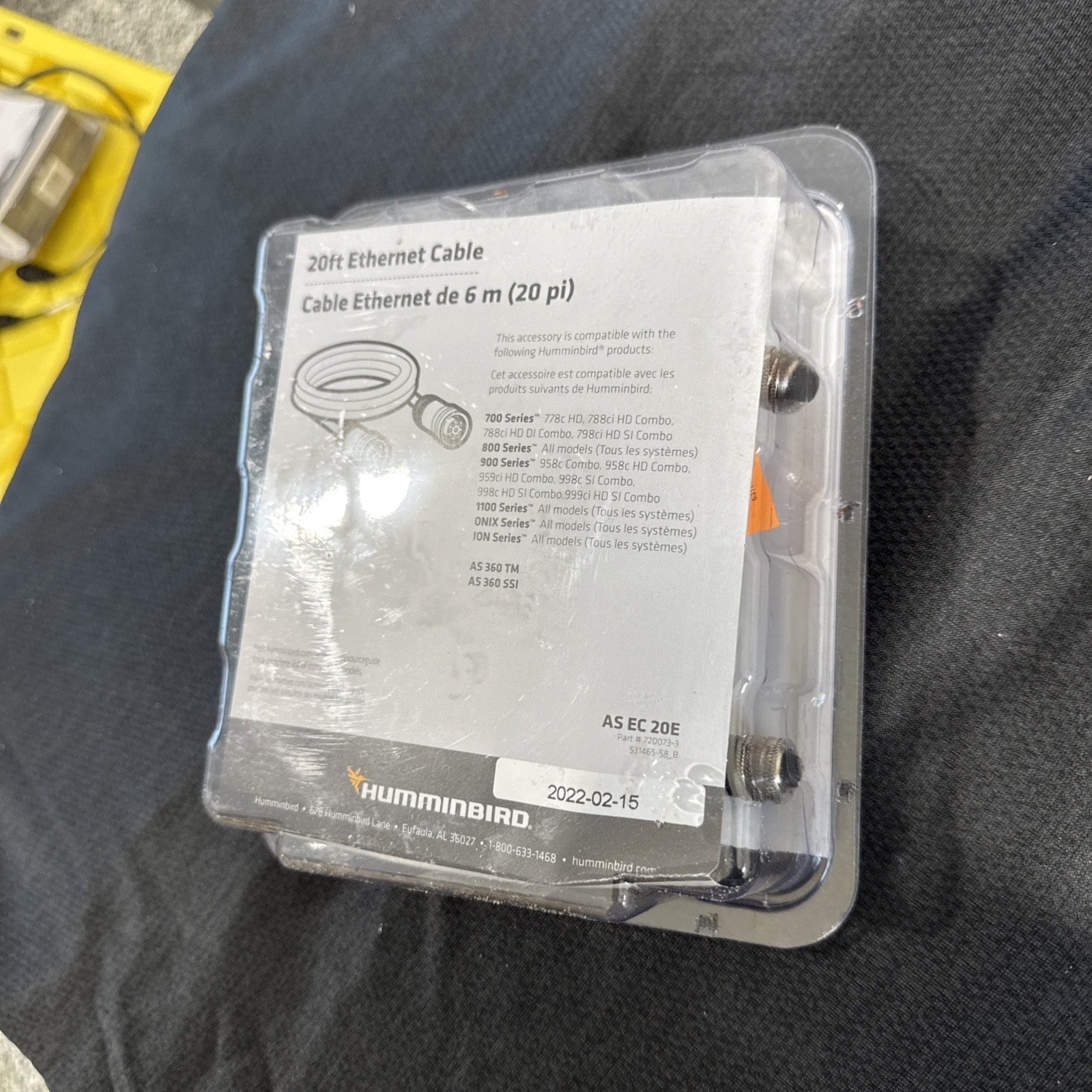 NEW L@@k 720073-3 20 Feet Ethernet Cable AS EC 20E Humminbird Helix, APEX, SOLIX