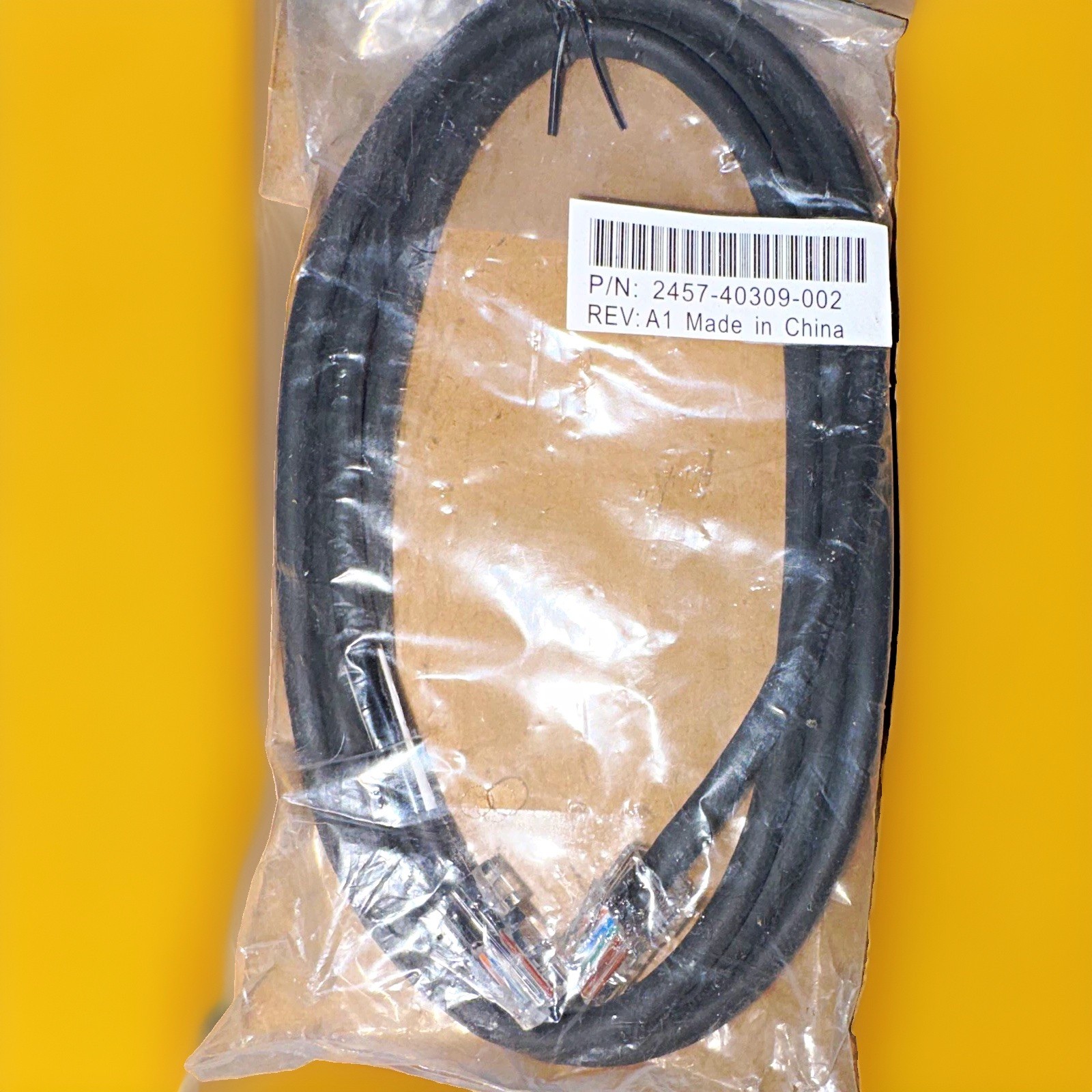 Polycom 2457-40309-002 5ft RJ-45 Male to Male Ethernet Patch Cable Black