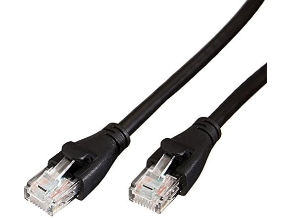 Cat6 Ethernet Network LAN Router Patch Cable Black RJ45 10ft 550MHz 1,000 Mbps