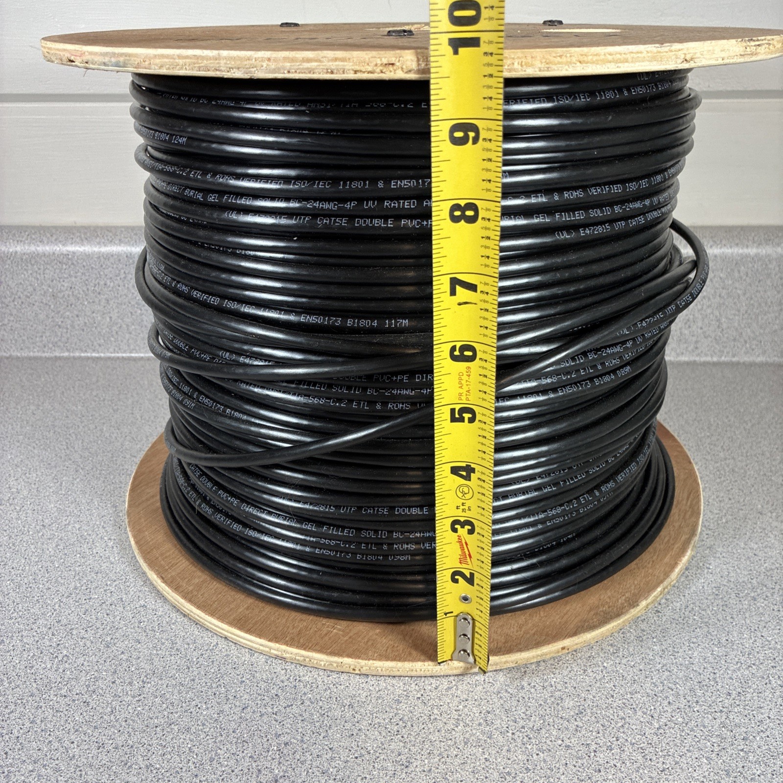 Outdoor Direct Burial dry Gel Tape cat5 cat5e BC-24AWG-4P Spool PROCAT5GELX Wire