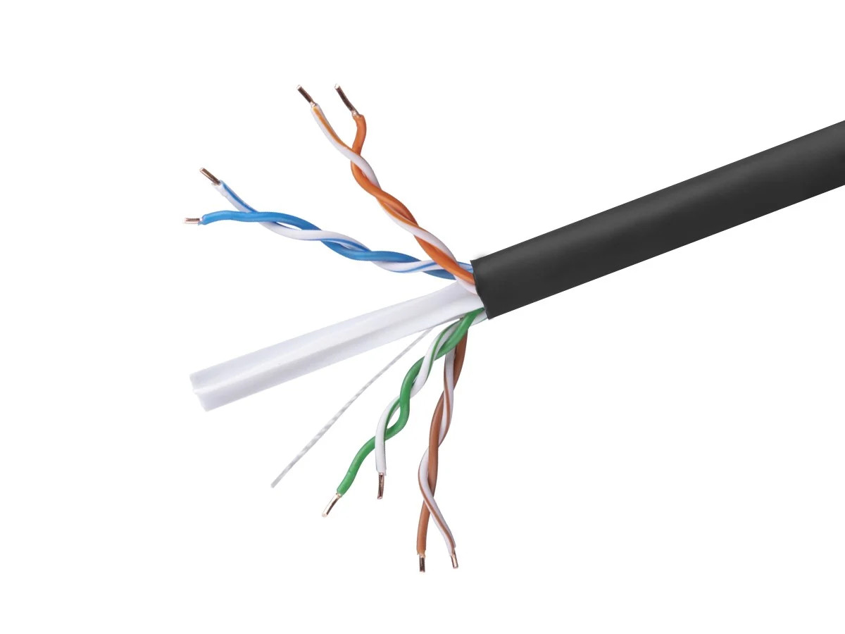 Monoprice Cat6 Ethernet Bulk Cable – 500 Feet – Black, Solid, 550MHz, UTP, 23AWG