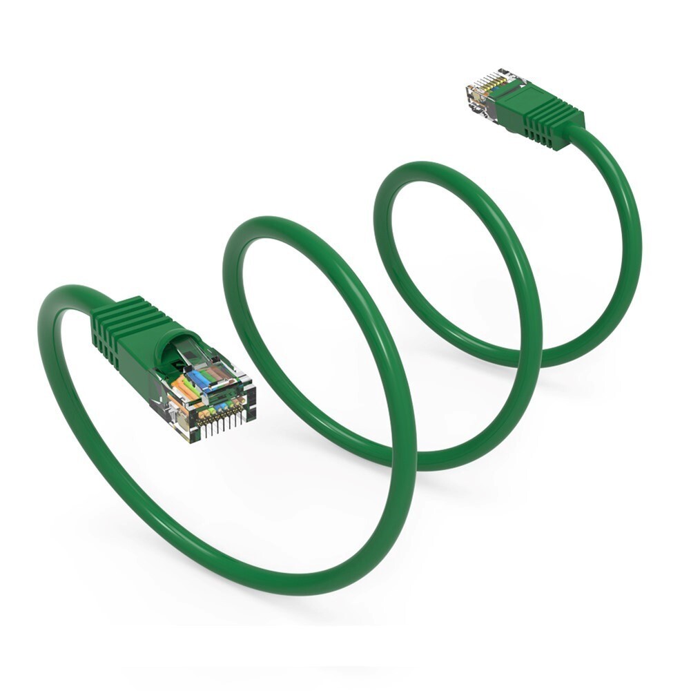 4FT Cat5E RJ45 Ethernet LAN Network UTP Snagless Patch Cable Pure Copper Green
